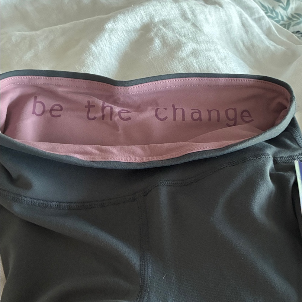 Women's Gray and Pink Leggings